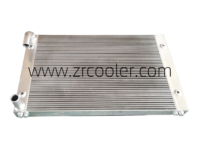 Modern excavator oil cooler